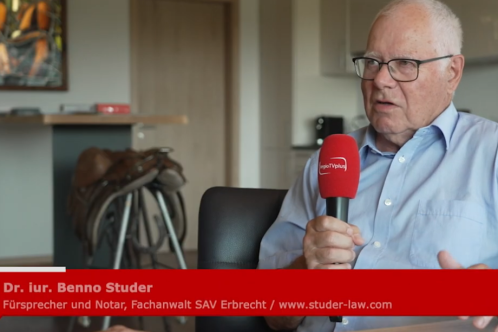 Interview von Dr. iur. Benno Studer bei regioTVplus